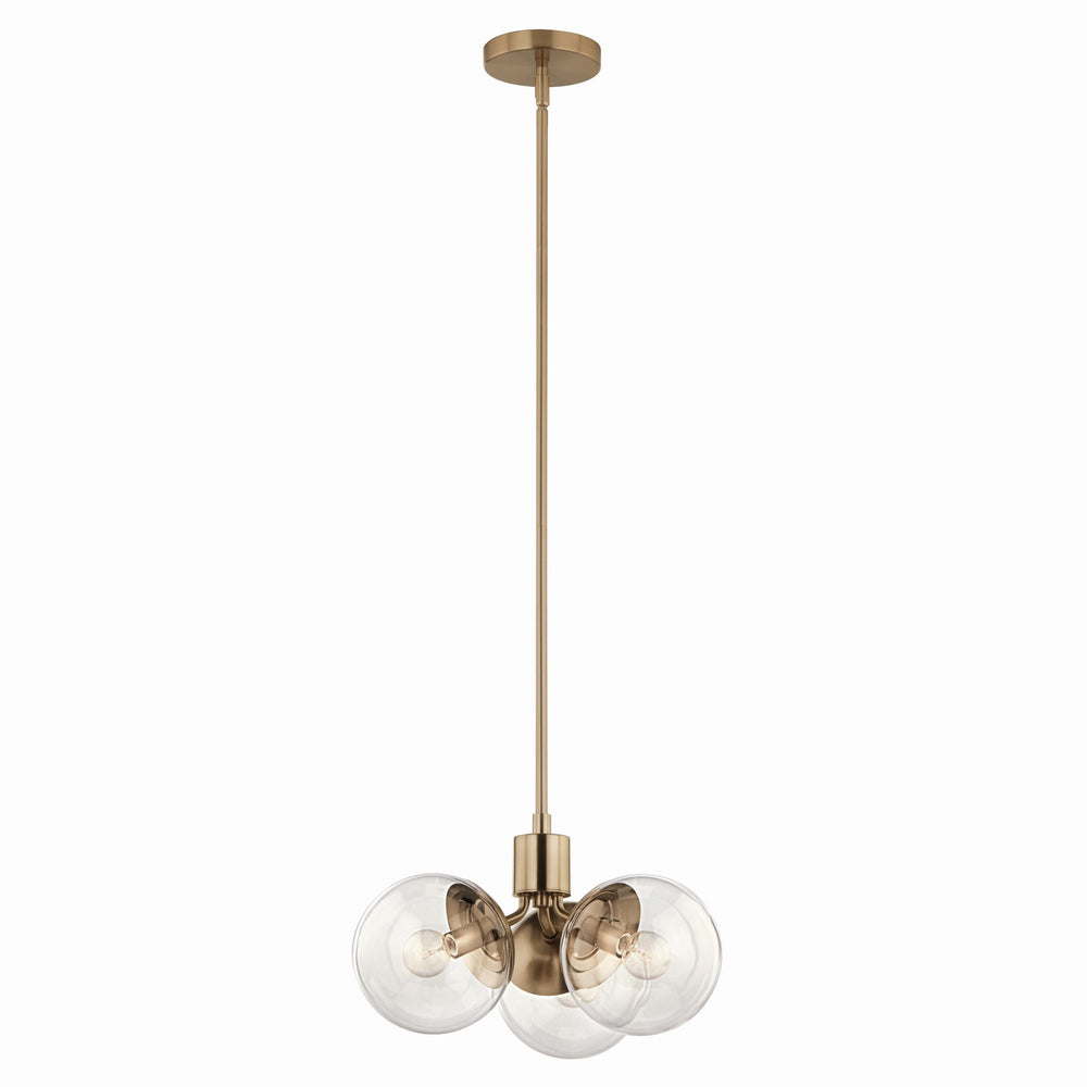 Kichler Canada - Three Light Chandelier/Semi Flush - Silvarious - Champagne Bronze- Union Lighting Luminaires Decor