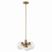 Kichler Canada - Three Light Chandelier/Semi Flush - Silvarious - Champagne Bronze- Union Lighting Luminaires Decor