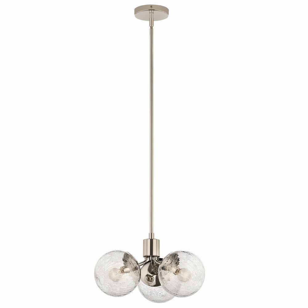 Kichler Canada - Three Light Chandelier/Semi Flush - Silvarious - Polished Nickel- Union Lighting Luminaires Decor