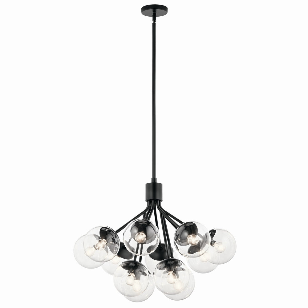 Kichler Canada - 12 Light Chandelier Convertible - Silvarious - Black- Union Lighting Luminaires Decor