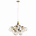 Kichler Canada - 12 Light Chandelier Convertible - Silvarious - Champagne Bronze- Union Lighting Luminaires Decor