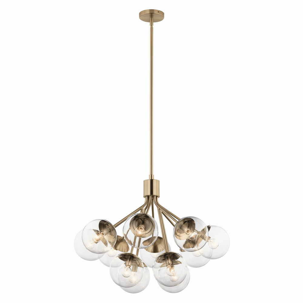 Kichler Canada - 12 Light Chandelier Convertible - Silvarious - Champagne Bronze- Union Lighting Luminaires Decor