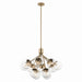 Kichler Canada - 12 Light Chandelier Convertible - Silvarious - Champagne Bronze- Union Lighting Luminaires Decor
