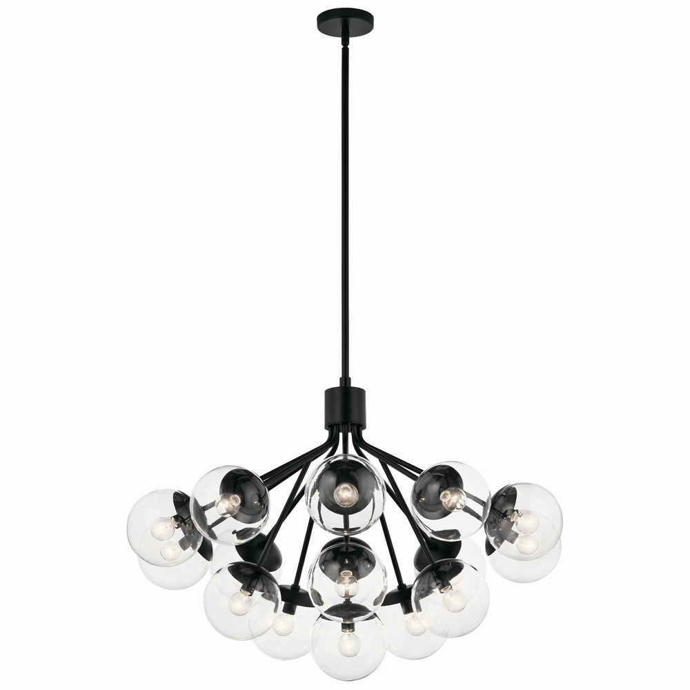 Kichler Canada - 16 Light Chandelier Convertible - Silvarious - Black- Union Lighting Luminaires Decor