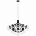 Kichler Canada - 16 Light Chandelier Convertible - Silvarious - Black- Union Lighting Luminaires Decor