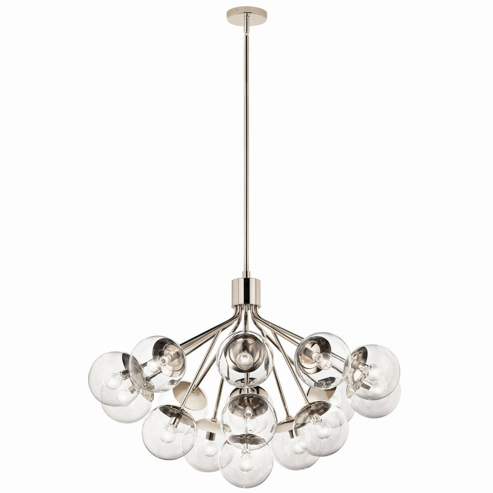 Kichler Canada - 16 Light Chandelier Convertible - Silvarious - Polished Nickel- Union Lighting Luminaires Decor