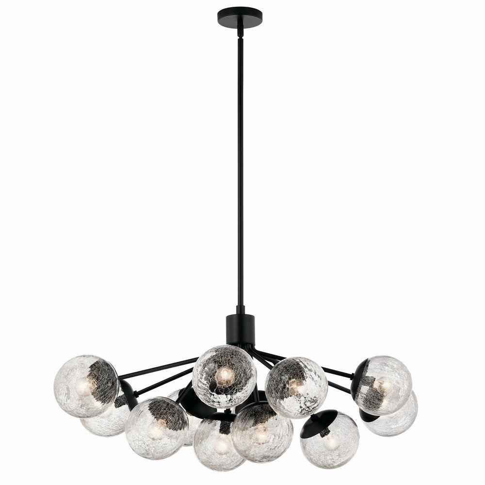 Kichler Canada - 12 Light Linear Chandelier Convertible - Silvarious - Black- Union Lighting Luminaires Decor