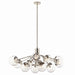 Kichler Canada - 12 Light Linear Chandelier Convertible - Silvarious - Polished Nickel- Union Lighting Luminaires Decor