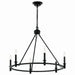 Kichler Canada - Six Light Chandelier - Carrick - Black- Union Lighting Luminaires Decor