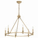 Kichler Canada - Six Light Chandelier - Carrick - Champagne Bronze- Union Lighting Luminaires Decor