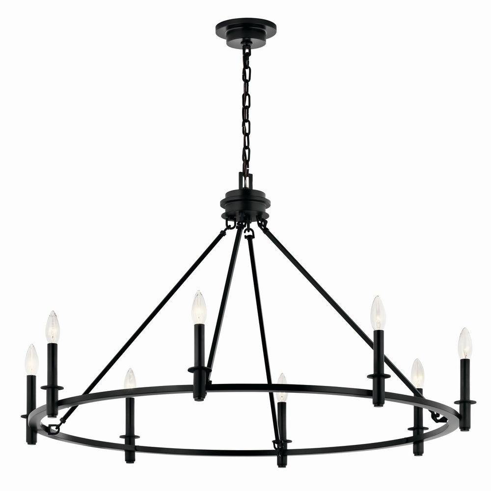 Kichler Canada - Eight Light Chandelier - Carrick - Black- Union Lighting Luminaires Decor