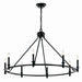 Kichler Canada - Eight Light Chandelier - Carrick - Black- Union Lighting Luminaires Decor