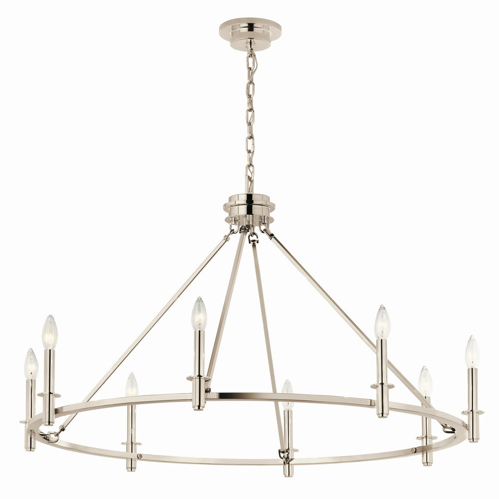 Kichler Canada - Eight Light Chandelier - Carrick - Polished Nickel- Union Lighting Luminaires Decor