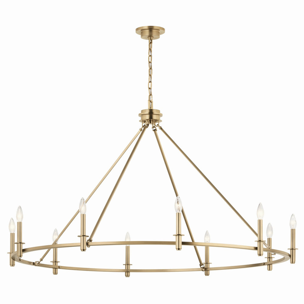 Kichler Canada - Ten Light Chandelier - Carrick - Champagne Bronze- Union Lighting Luminaires Decor