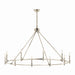 Kichler Canada - Ten Light Chandelier - Carrick - Polished Nickel- Union Lighting Luminaires Decor