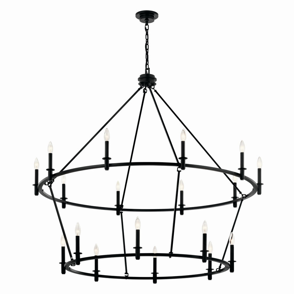 Kichler Canada - 18 Light Chandelier - Carrick - Black- Union Lighting Luminaires Decor