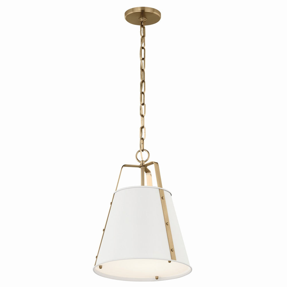 Kichler Canada - One Light Pendant - Etcher - White- Union Lighting Luminaires Decor