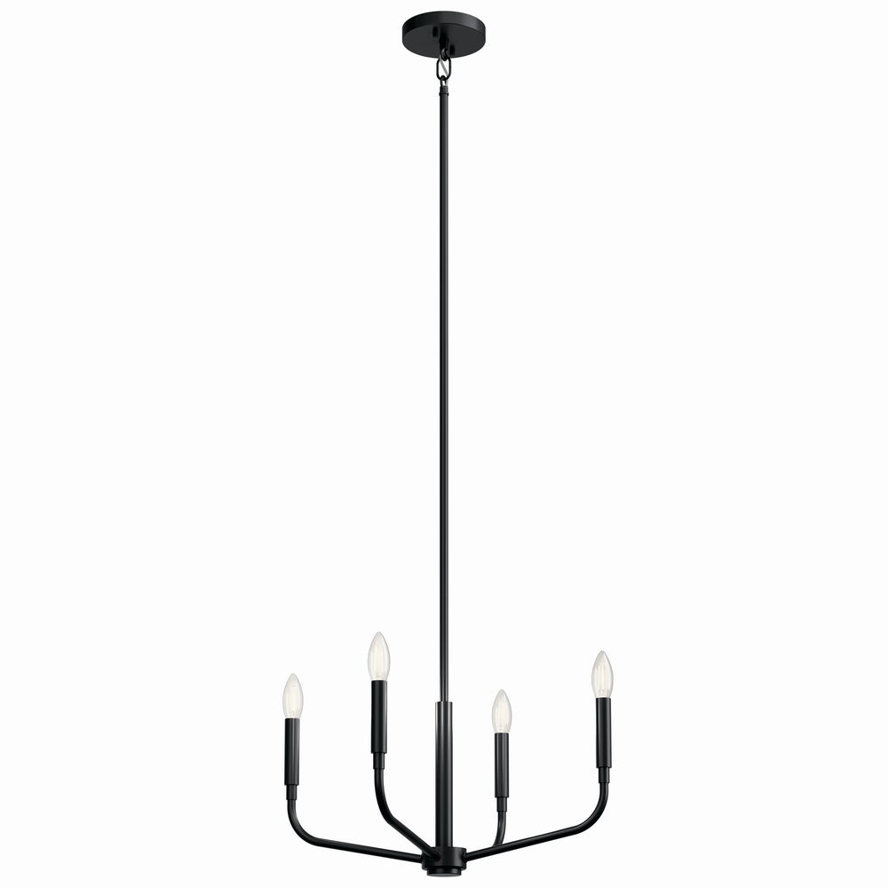 Kichler Canada - Four Light Chandelier/Semi Flush Mount - Madden - Black- Union Lighting Luminaires Decor