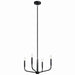 Kichler Canada - Four Light Chandelier/Semi Flush Mount - Madden - Black- Union Lighting Luminaires Decor