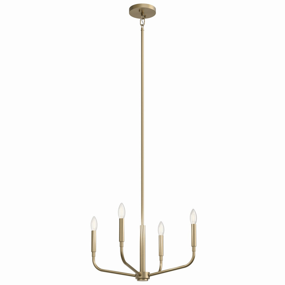 Kichler Canada - Four Light Chandelier/Semi Flush Mount - Madden - Champagne Bronze- Union Lighting Luminaires Decor