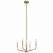 Kichler Canada - Four Light Chandelier/Semi Flush Mount - Madden - Champagne Bronze- Union Lighting Luminaires Decor