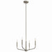 Kichler Canada - Four Light Chandelier/Semi Flush Mount - Madden - Brushed Nickel- Union Lighting Luminaires Decor
