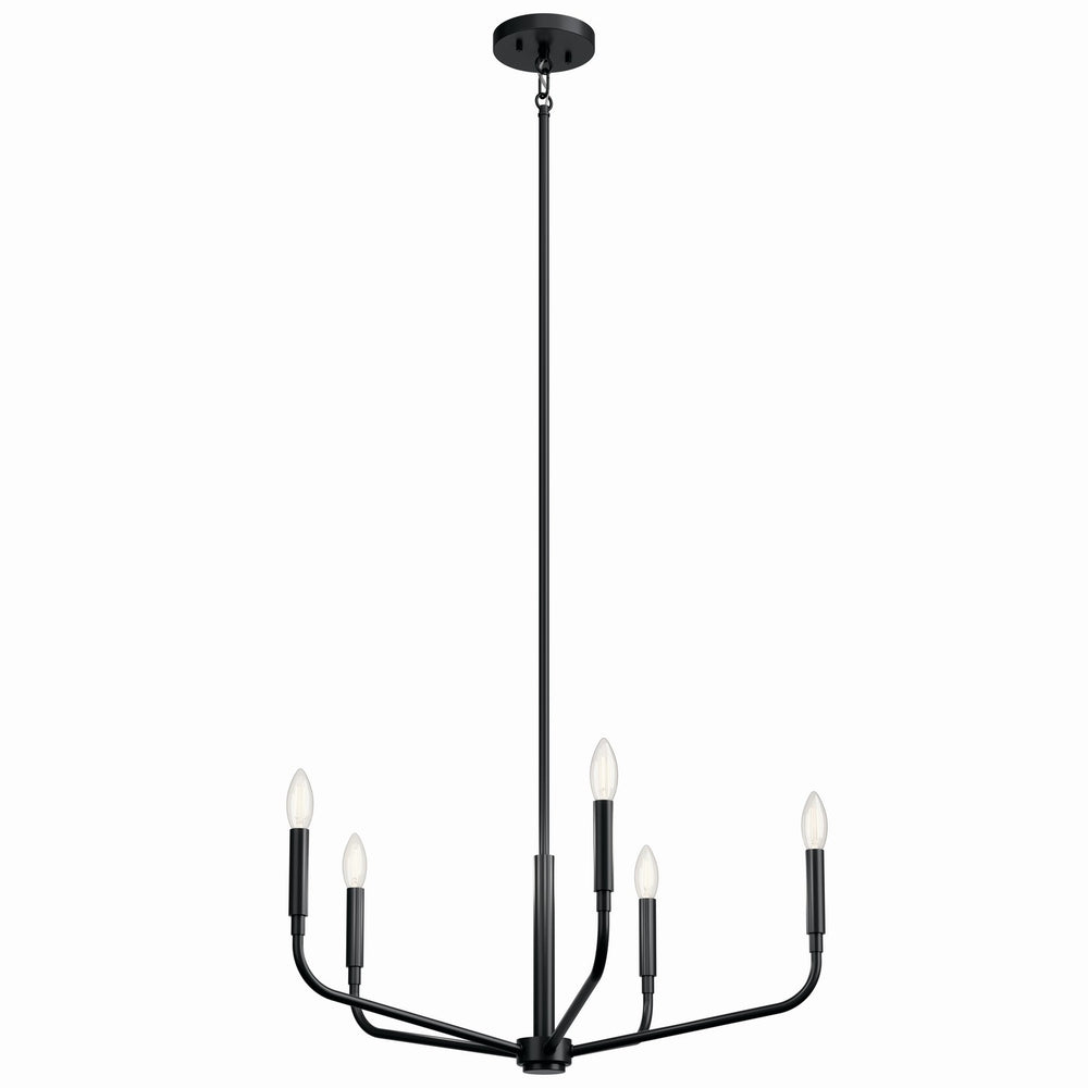 Kichler Canada - Five Light Chandelier - Madden - Black- Union Lighting Luminaires Decor