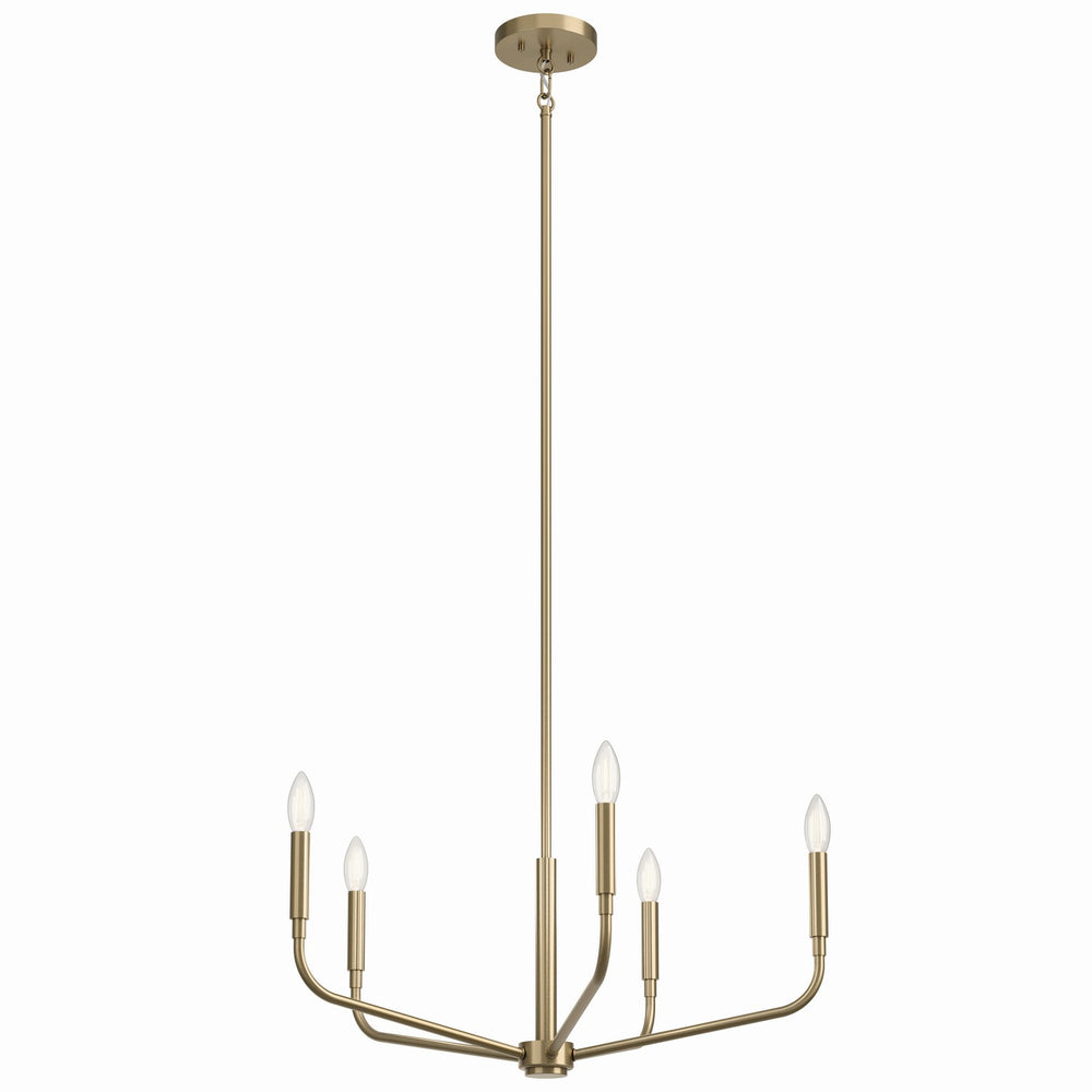 Kichler Canada - Five Light Chandelier - Madden - Champagne Bronze- Union Lighting Luminaires Decor