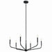 Kichler Canada - Six Light Chandelier - Madden - Black- Union Lighting Luminaires Decor