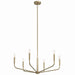 Kichler Canada - Six Light Chandelier - Madden - Champagne Bronze- Union Lighting Luminaires Decor