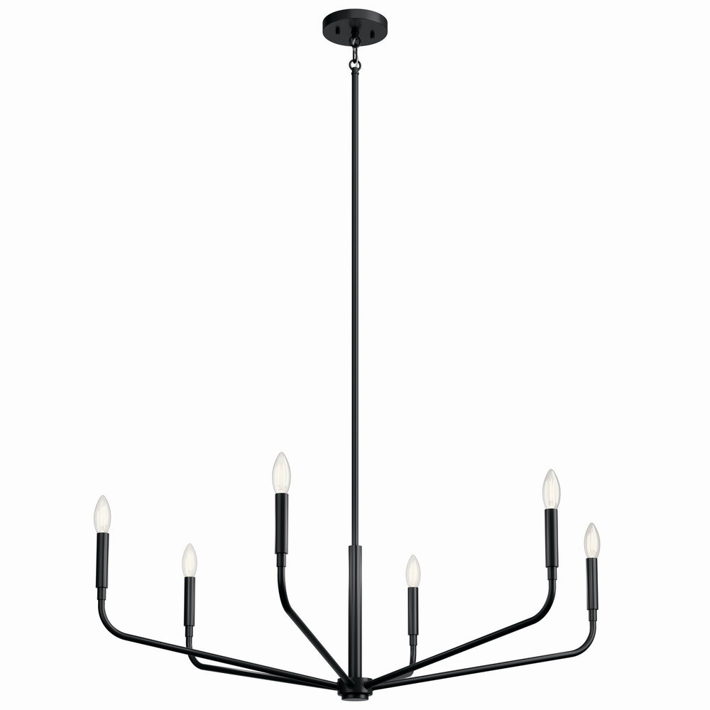 Kichler Canada - Six Light Chandelier - Madden - Black- Union Lighting Luminaires Decor