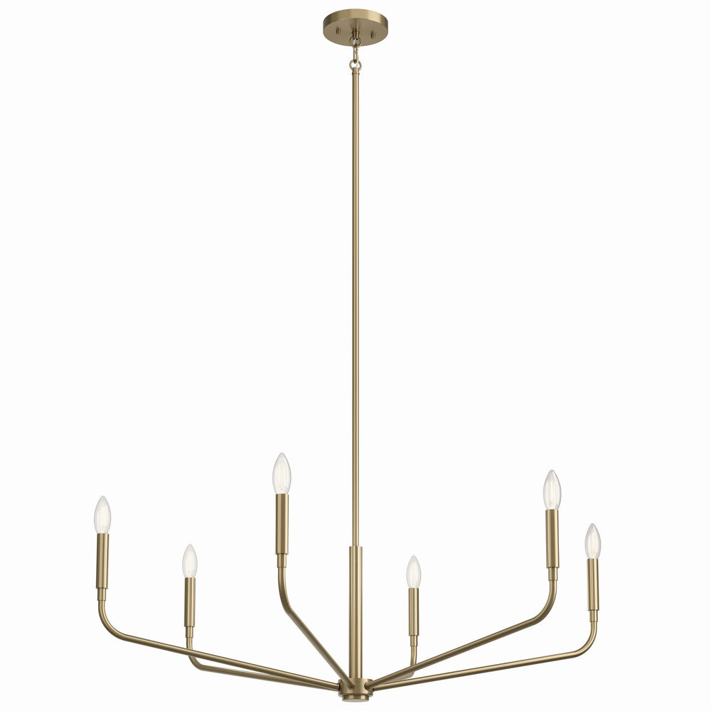 Kichler Canada - Six Light Chandelier - Madden - Champagne Bronze- Union Lighting Luminaires Decor