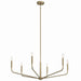 Kichler Canada - Six Light Chandelier - Madden - Champagne Bronze- Union Lighting Luminaires Decor
