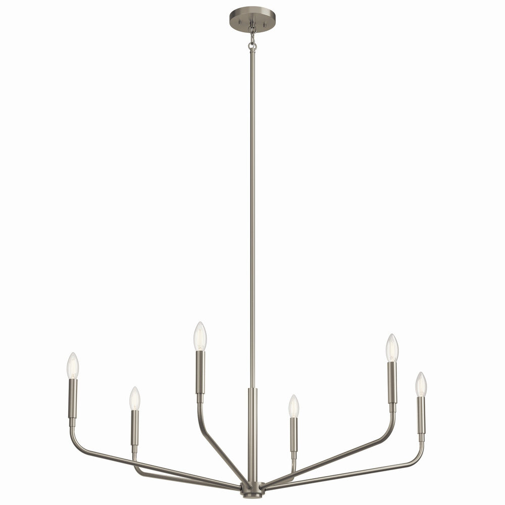 Kichler Canada - Six Light Chandelier - Madden - Brushed Nickel- Union Lighting Luminaires Decor