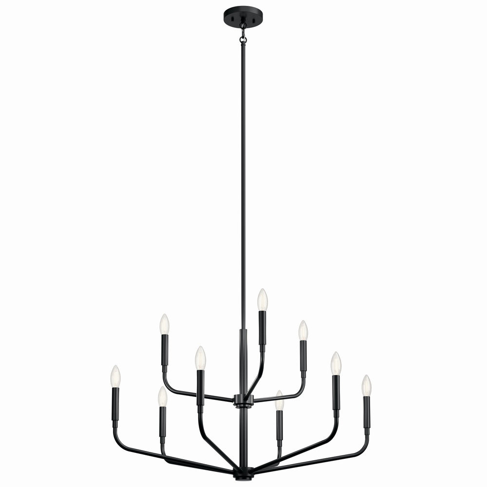 Kichler Canada - Nine Light Chandelier - Madden - Black- Union Lighting Luminaires Decor