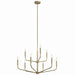 Kichler Canada - Nine Light Chandelier - Madden - Champagne Bronze- Union Lighting Luminaires Decor