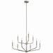 Kichler Canada - Nine Light Chandelier - Madden - Brushed Nickel- Union Lighting Luminaires Decor
