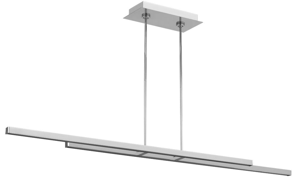 Visual Comfort Modern - LED Linear Suspension - Stagger - Polished Stainless Steel- Union Lighting Luminaires Decor