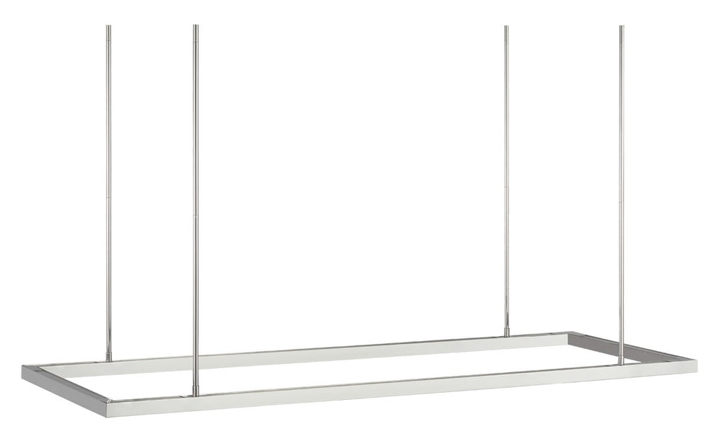 Visual Comfort Modern - LED Linear Suspension - Stagger - Polished Stainless Steel- Union Lighting Luminaires Decor