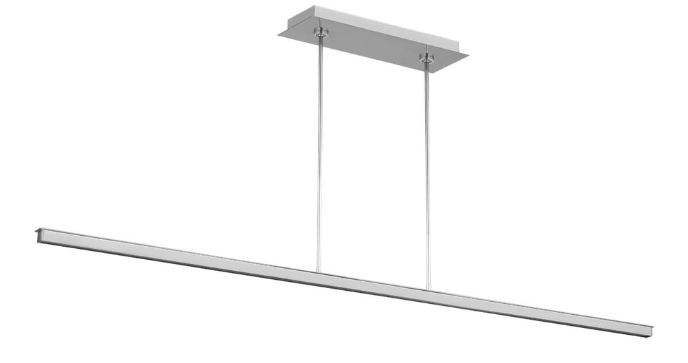 Visual Comfort Modern - LED Linear Suspension - Stagger - Polished Stainless Steel- Union Lighting Luminaires Decor
