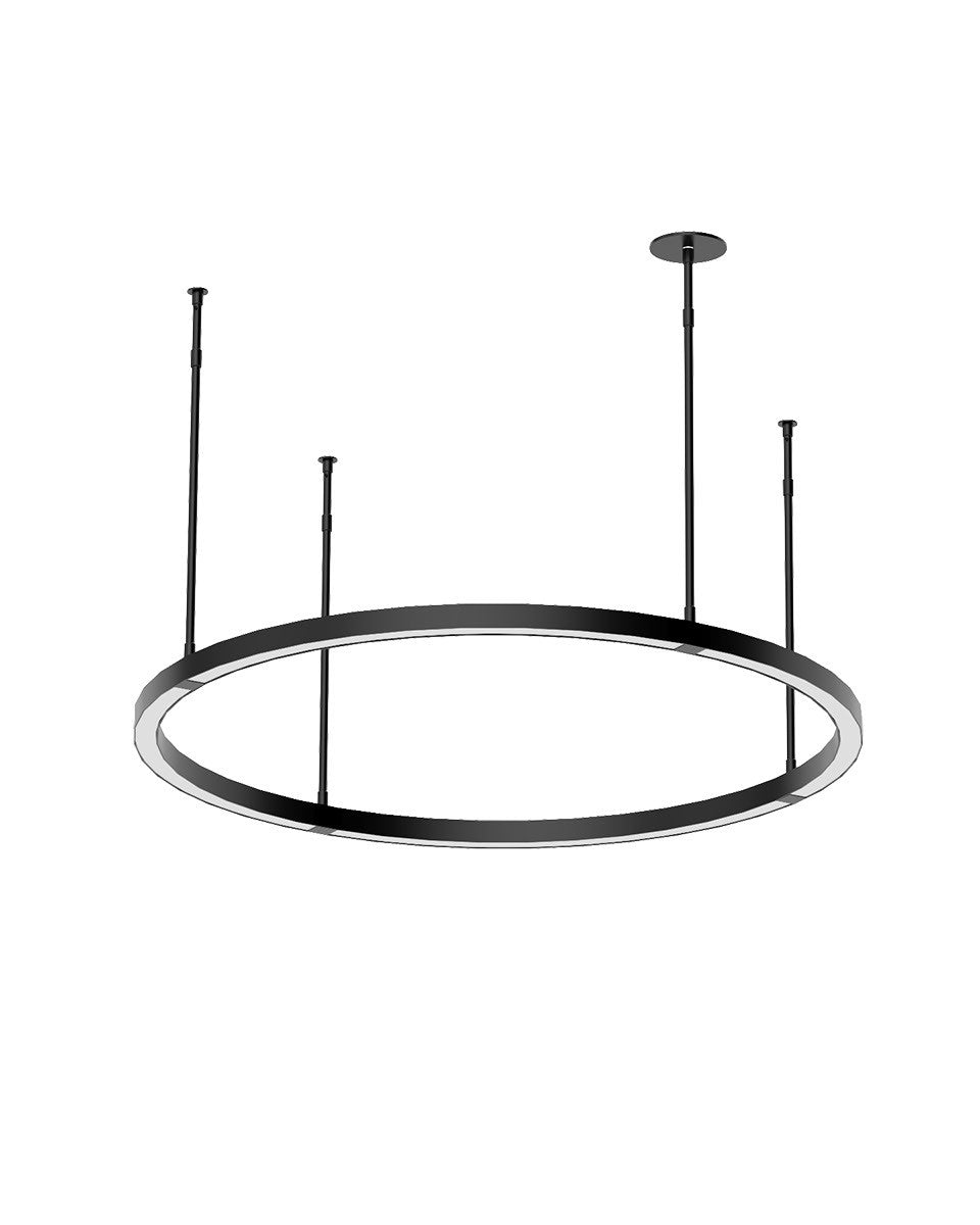 Visual Comfort Modern - LED Chandelier - Stagger - Nightshade Black- Union Lighting Luminaires Decor