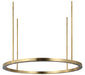 Visual Comfort Modern - LED Chandelier - Stagger - Hand Rubbed Antique Brass- Union Lighting Luminaires Decor