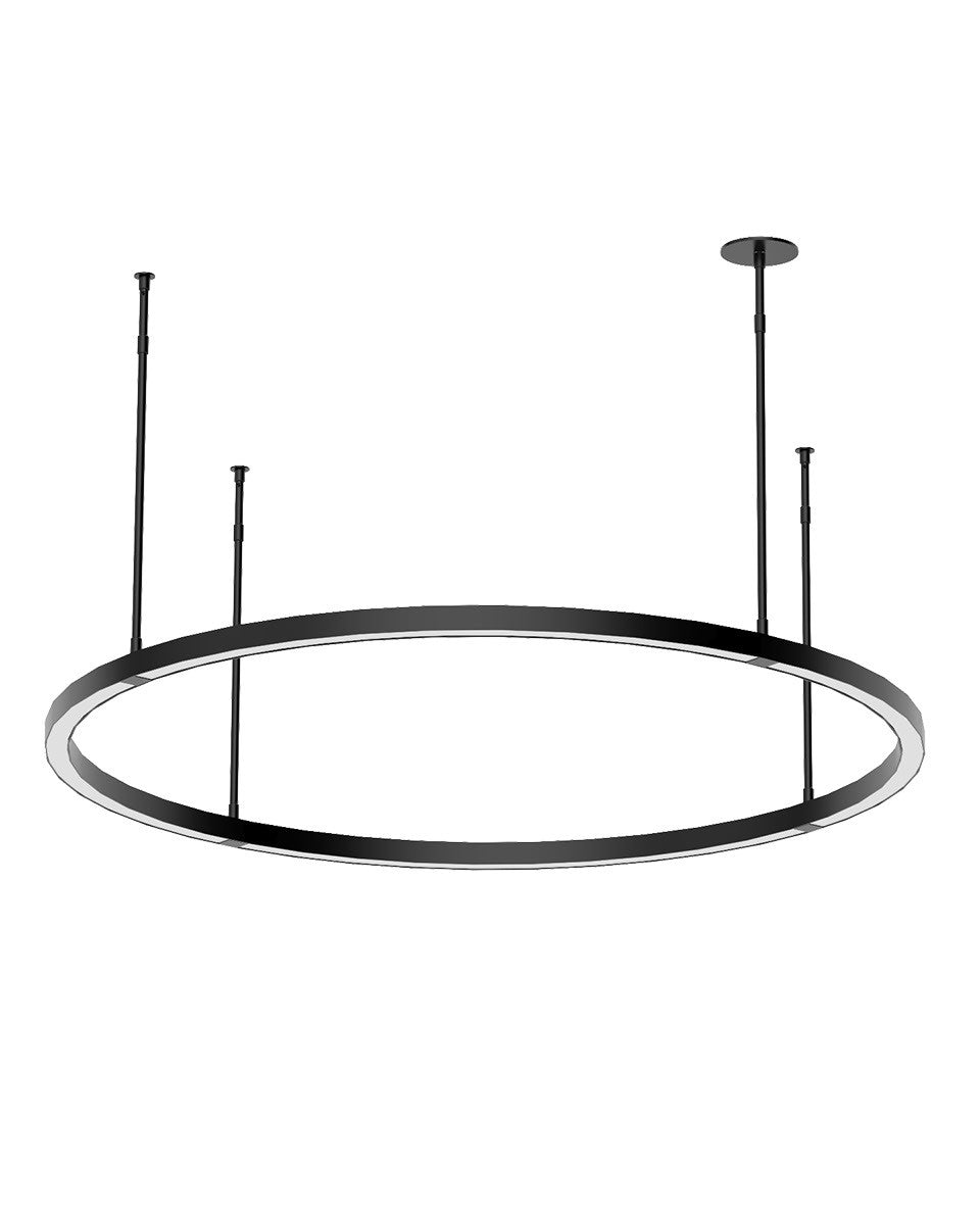 Visual Comfort Modern - LED Chandelier - Stagger - Nightshade Black- Union Lighting Luminaires Decor