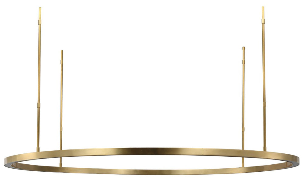 Visual Comfort Modern - LED Chandelier - Stagger - Hand Rubbed Antique Brass- Union Lighting Luminaires Decor