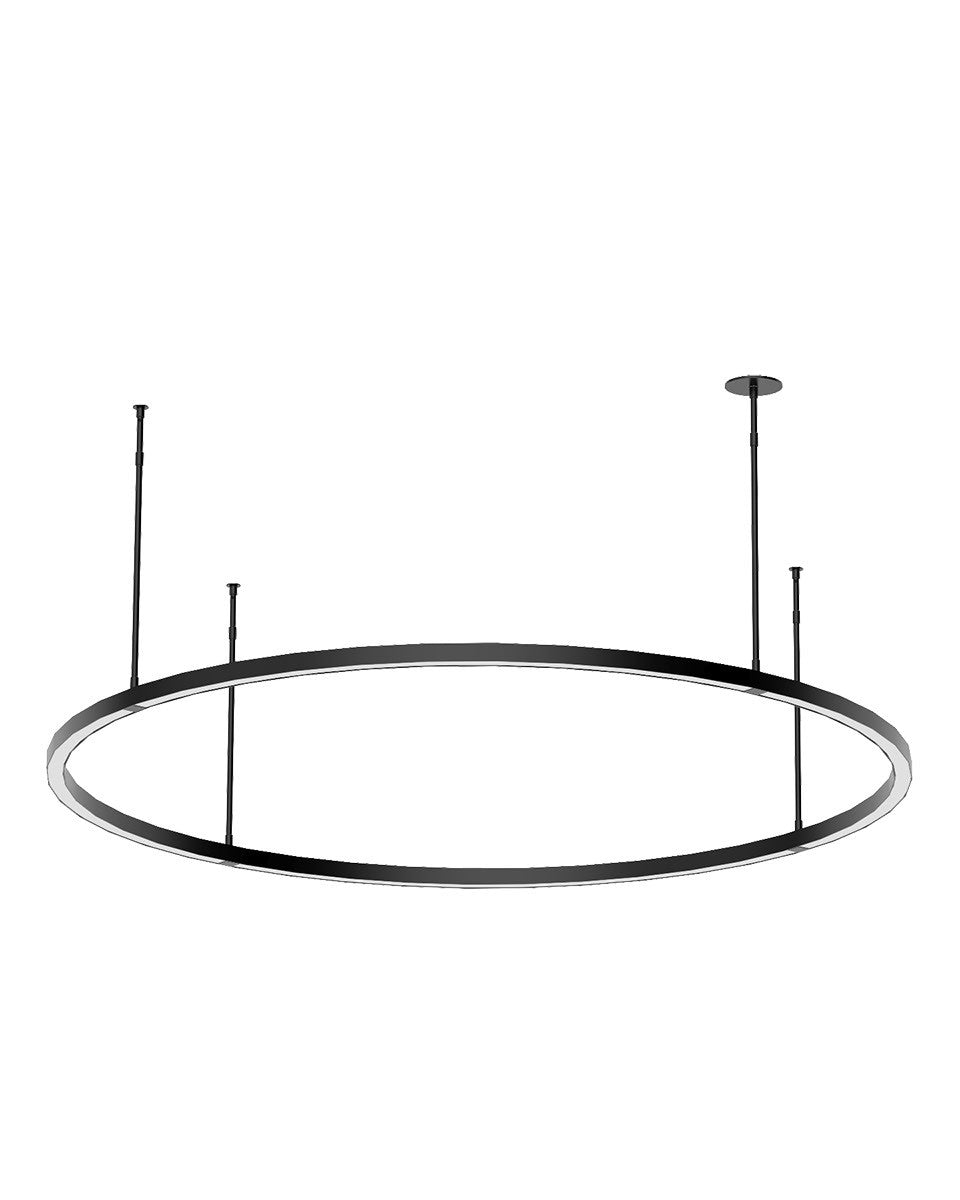 Visual Comfort Modern - LED Chandelier - Stagger - Polished Stainless Steel- Union Lighting Luminaires Decor