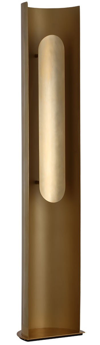 Visual Comfort Modern - LED Floor Lamp - Shielded - Hand Rubbed Antique Brass- Union Lighting Luminaires Decor