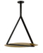 Visual Comfort Modern - LED Pendant - Cymbal - Dark Bronze/Natural Brass- Union Lighting Luminaires Decor