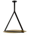 Visual Comfort Modern - LED Pendant - Cymbal - Dark Bronze/Natural Brass- Union Lighting Luminaires Decor