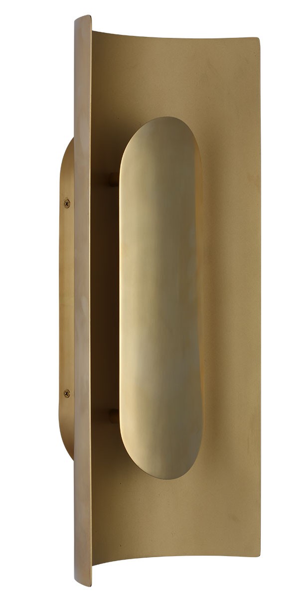 Visual Comfort Modern - LED Wall Sconce - Shielded - Hand Rubbed Antique Brass- Union Lighting Luminaires Decor