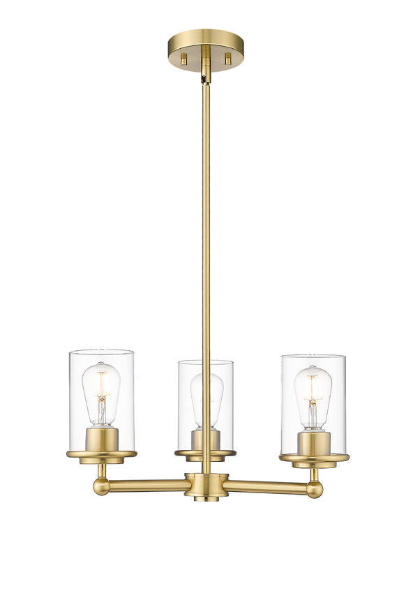 Z-Lite Canada - Three Light Chandelier - Thayer - Luxe Gold- Union Lighting Luminaires Decor